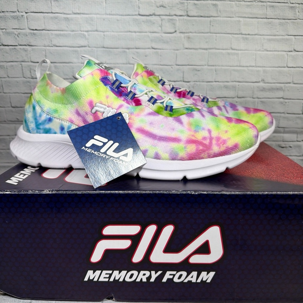 Fila Multicolor Tie-Dye Running Shoes NEW